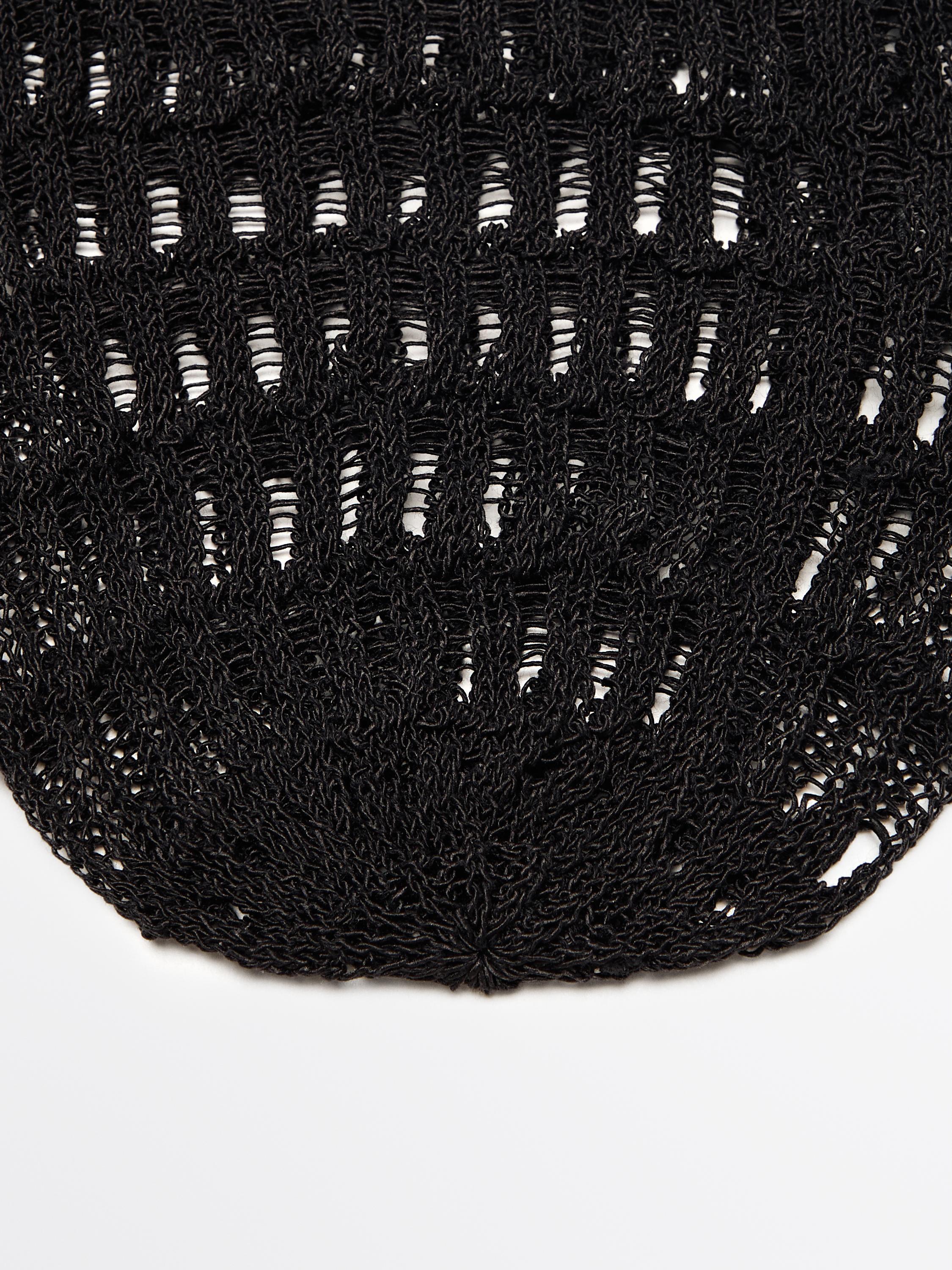 Openwork crochet hat